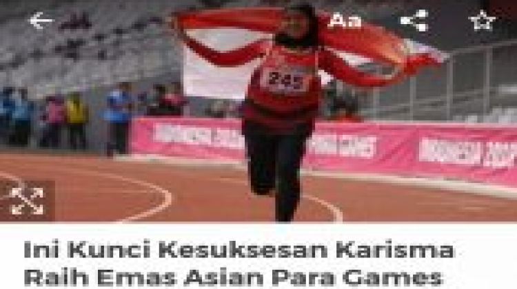 SISWI DELTA PERSEMBAHKAN MEDALI EMAS UNTUK INDONESIA DI ASIAN PARA GAMES 2018